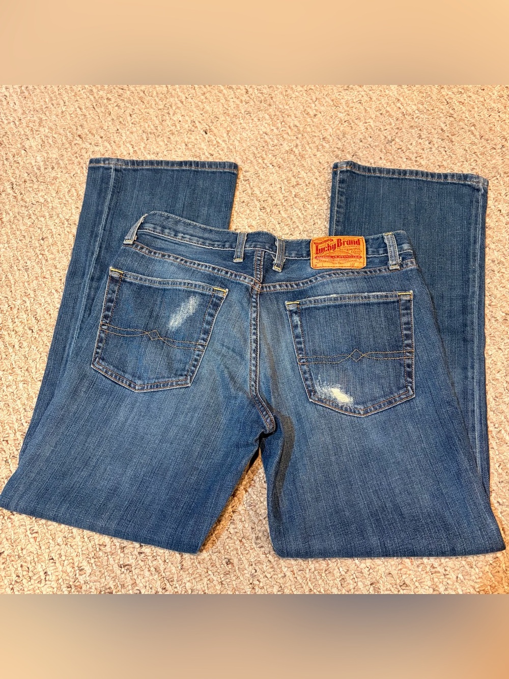 Vintage Lucky Brand Gene Montesano Men’s Jeans 32x30 Slim Bootleg Short Inseam